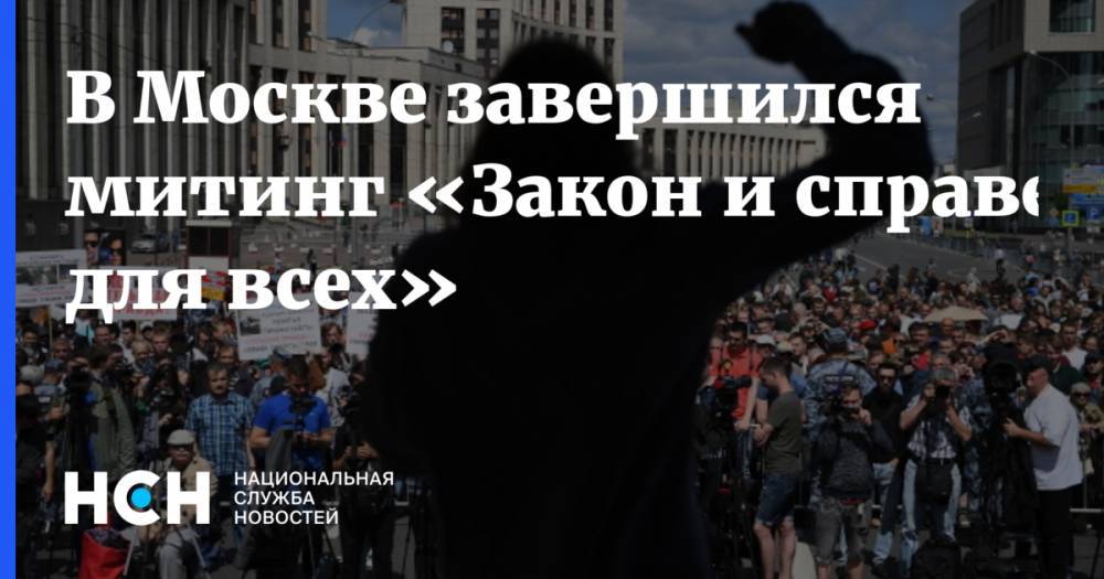 Владимир Соловьев - Иван Голунов - В Москве завершился митинг «Закон и справедливость для всех» - nsn.fm - Москва - Россия