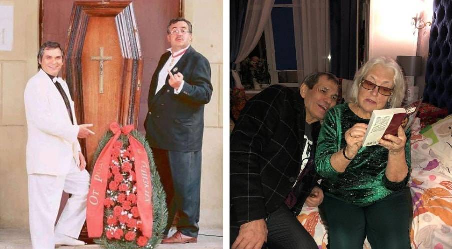Бари Алибасов - Станислав Садальский - Садальский опубликовал фото с Алибасовым на фоне гроба - nur.kz - Казахстан
