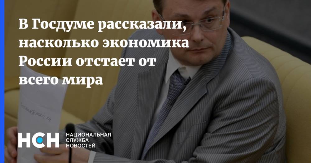 Евгений Федоров - В Госдуме рассказали, насколько экономика России отстает от всего мира - nsn.fm - Россия - Русь