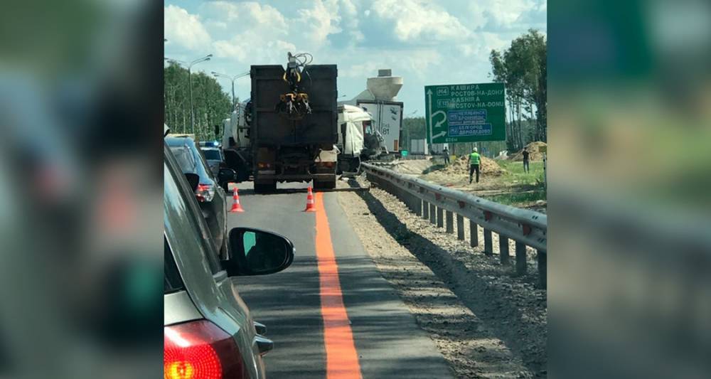 В ДТП на трассе М4 "Дон" никто не пострадал - m24.ru - Москва - Московская обл. - Тульская обл. - Керчь
