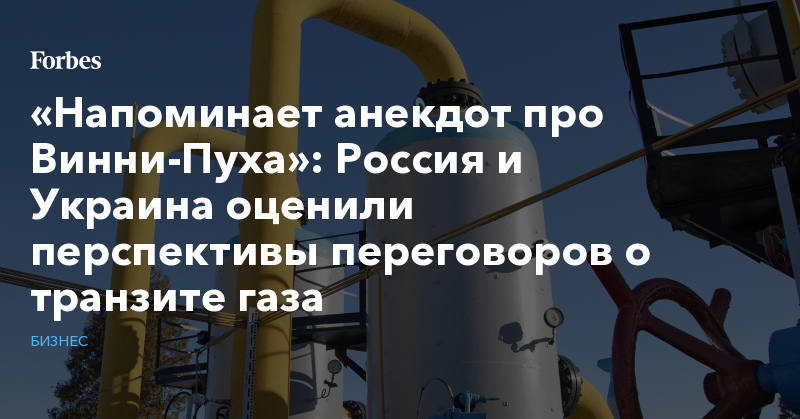 Елена Бурмистрова - «Напоминает анекдот про Винни-Пуха»: Россия и Украина оценили перспективы переговоров о транзите газа - forbes.ru - Россия - Украина - Санкт-Петербург