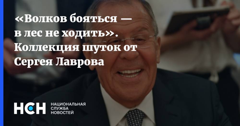 Сергей Лавров - «Волков бояться — в лес не ходить». Коллекция шуток от Сергея Лаврова - nsn.fm - Москва - Россия - Швейцария