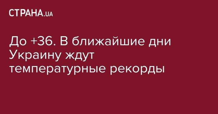 Наталья Диденко - До +36. В ближайшие дни Украину ждут температурные рекорды - strana.ua - Украина - Киев - Винницкая обл. - Одесская обл.