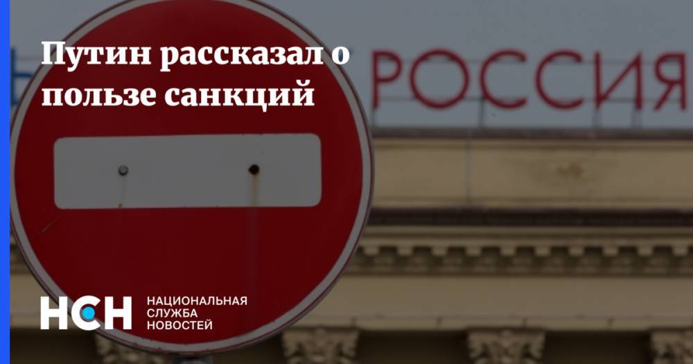 Владимир Путин - Путин рассказал о пользе санкций - nsn.fm - Россия - США - РСФСР
