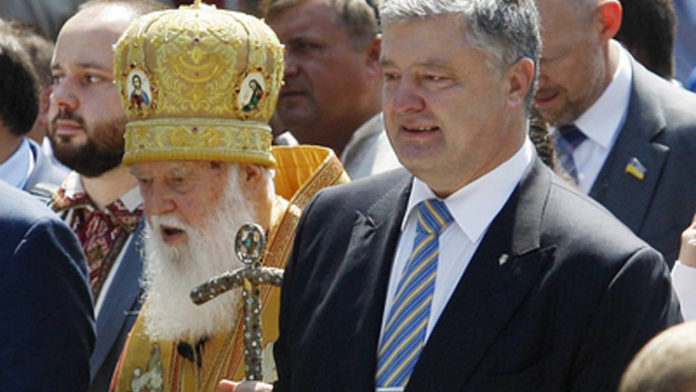 Петр Порошенко - патриарх Варфоломей - Филарет Денисенко - Даже до раскольников дошло? В Киеве отвергли томос Порошенко - tsargrad.tv - Украина - Киев