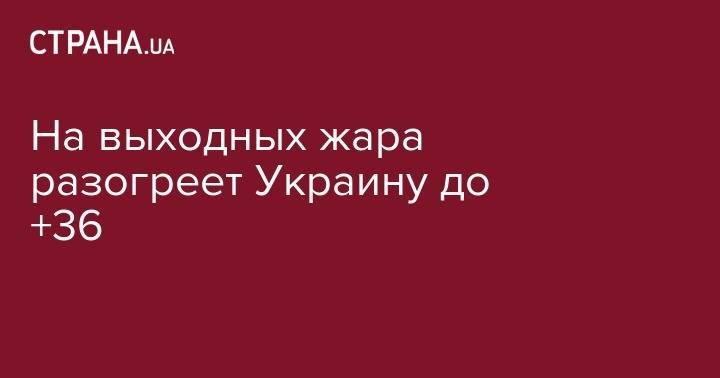 Наталья Диденко - На выходных жара разогреет Украину до +36 - strana.ua - Украина - Киев - Винницкая обл. - Житомирская обл.