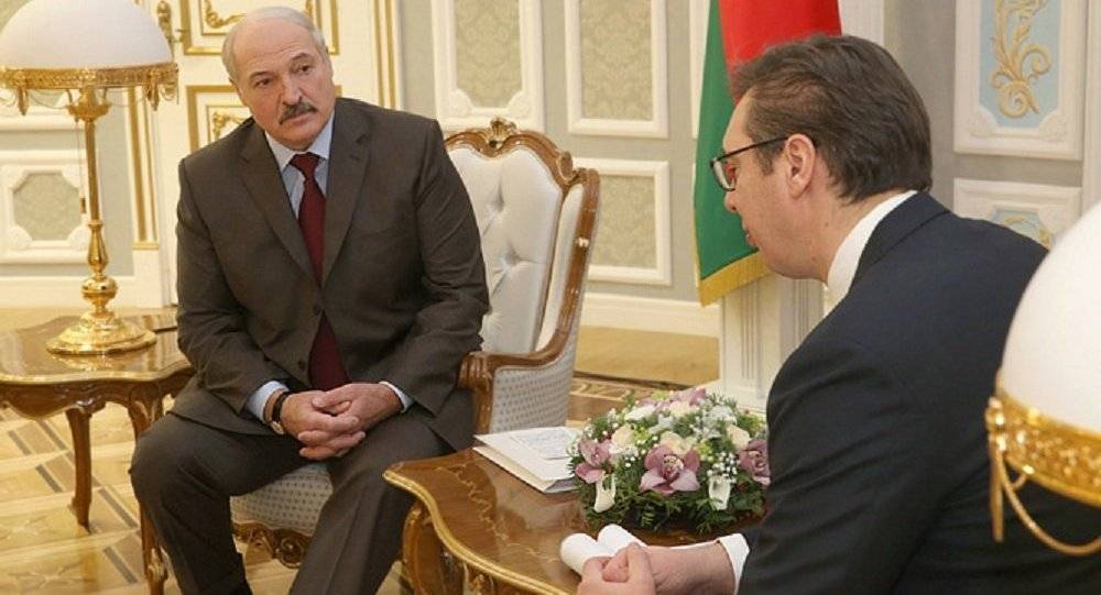 Александр Лукашенко - Александр Вучич - Сербский лидер провел переговоры с белорусским коллегой - news-front.info - Россия - Белоруссия - Сербия - Минск - Белград