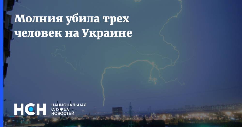 Молния убила трех человек на Украине - nsn.fm - Украина - Ивано-Франковская обл. - Львовская обл.