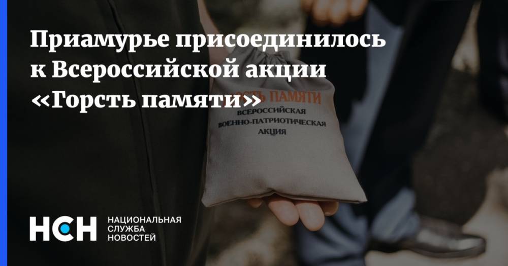 Приамурье присоединилось к Всероссийской акции «Горсть памяти» - nsn.fm - Москва - Япония - Амурская обл.