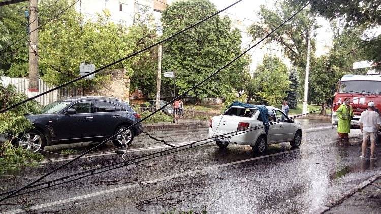 В Симферополе до поздней ночи боролись с последствиями стихии - crimea.ria.ru - Крым - Симферополь