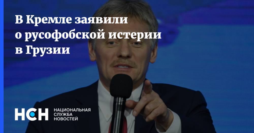 Владимир Путин - Дмитрий Песков - В Кремле заявили о русофобской истерии в Грузии - nsn.fm - Москва - Россия - Грузия - Тбилиси