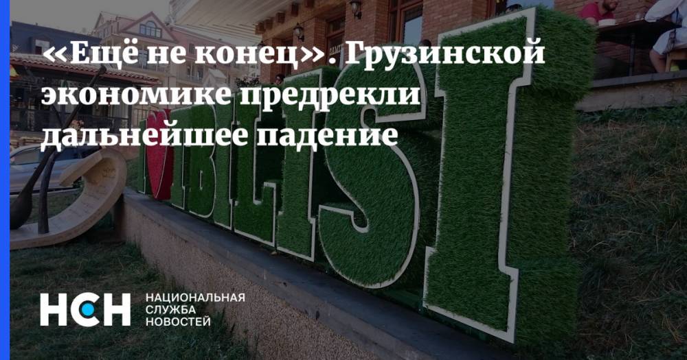 Денис Ракша - «Ещё не конец». Грузинской экономике предрекли дальнейшее падение - nsn.fm - Россия - Грузия - Тбилиси