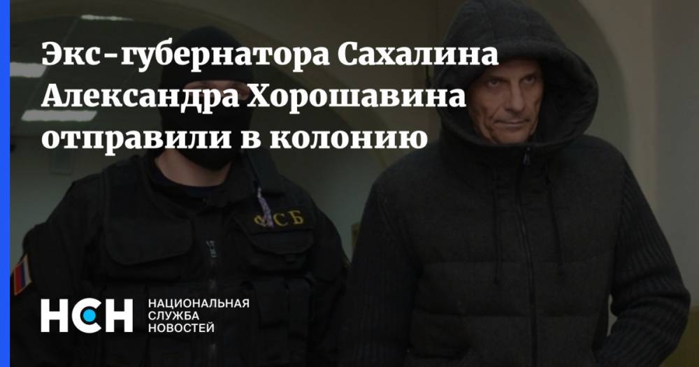 Экс-губернатора Сахалина Александра Хорошавина отправили в колонию - nsn.fm - Хабаровский край - Сахалинская обл. - Южно-Сахалинск