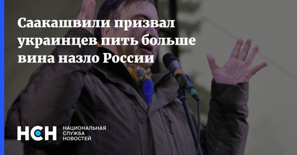 Владимир Путин - Михаил Саакашвили - Саакашвили призвал украинцев пить больше вина назло России - nsn.fm - Россия - Грузия - Тбилиси