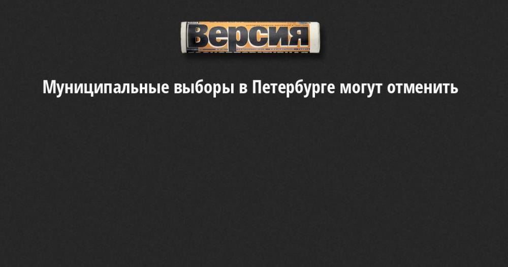 Элла Памфилова - Виктор Миненко - Евгений Шевченко - Муниципальные выборы в Петербурге могут отменить - neva.versia.ru - Санкт-Петербург