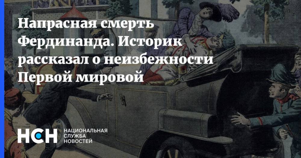 Напрасная смерть Фердинанда. Историк рассказал о неизбежности Первой мировой - nsn.fm - Россия - Англия - Германия - Венгрия - Сербия - Босния и Герцеговина - Сараево