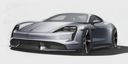 Porsche показала дизайн первого электрокара :: Autonews - vestirossii.com - Париж