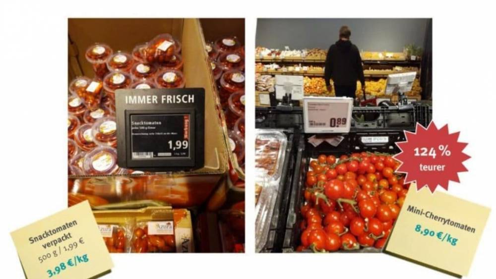 Экологичная Германия: упакованные товары в магазинах стоят дешевле неупакованных - germania.one - Экология