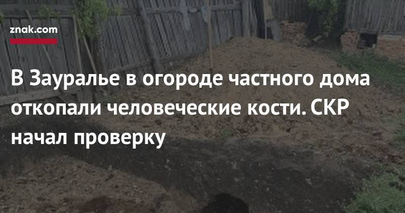 В&nbsp;Зауралье в&nbsp;огороде частного дома откопали человеческие кости. СКР начал проверку - znak.com - Россия - Курганская обл. - район Кетовский