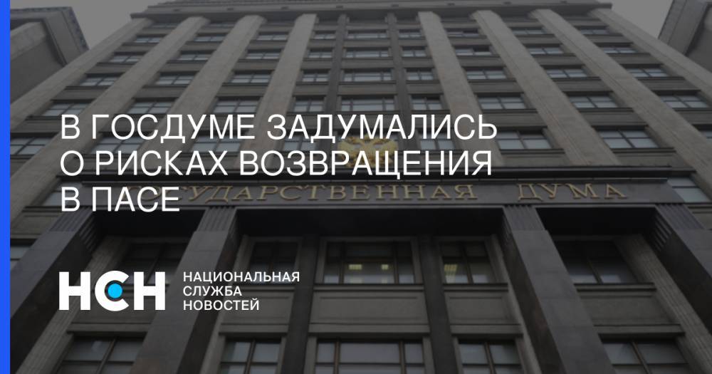 Вячеслав Володин - В Госдуме задумались о рисках возвращения в ПАСЕ - nsn.fm - Россия