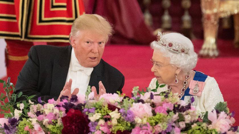 Дональд Трамп - Елизавета II - Елизаветы II усыпила Трампа - utro.ru - США - Англия - Лондон