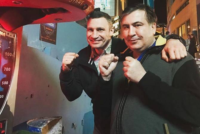 Кличко предложил Саакашвили возглавить его партию на парламентских выборах - novorosinform.org - Украина - Киев - Грузия - Киев