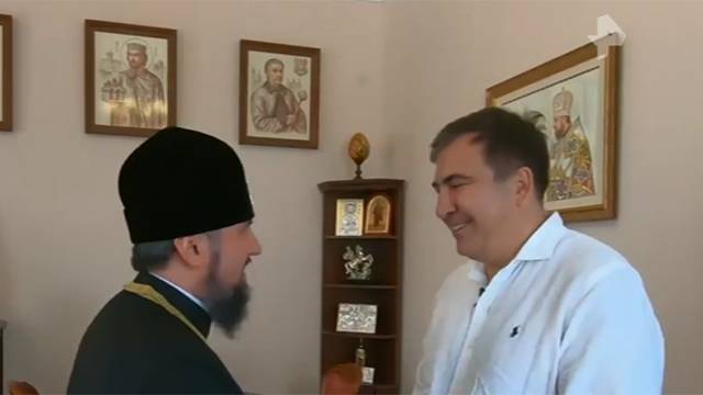 Михаил Саакашвили - Саакашвили обсудил признание украинских раскольников с Епифанием - ren.tv - Украина - Грузия