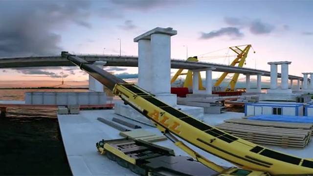 Три года за три минуты: на ПМЭФ показали ролик о строительстве Крымского моста - ren.tv - Керчь