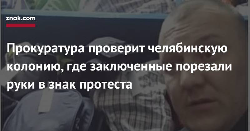 Наталья Мамаева - Прокуратура проверит челябинскую колонию, где заключенные порезали руки в&nbsp;знак протеста - znak.com - Россия - Челябинская обл.