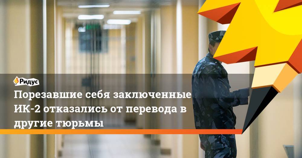 Валерий Максименко - Порезавшие себя заключенные ИК-2 отказались от перевода в другие тюрьмы - ridus.ru - Москва - Россия