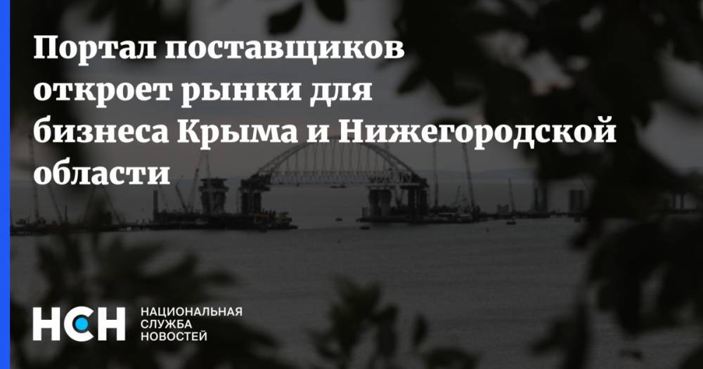 Глеб Никитин - Портал поставщиков откроет рынки для бизнеса Крыма и Нижегородской области - nsn.fm - Москва - Крым - Нижегородская обл.