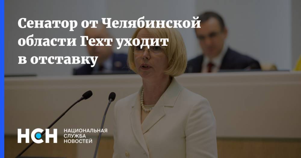 Вячеслав Тимченко - Ирина Гехт - Сенатор от Челябинской области Гехт уходит в отставку - nsn.fm - Россия - респ. Ингушетия - Челябинская обл. - респ. Коми - Севастополь - Архангельская обл.