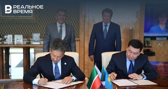 Рустам Минниханов - Наиль Маганов - «Татнефть» и «Казмунайгаз» будут проводить совместные геологоразведочные работы - realnoevremya.ru - Санкт-Петербург - Казахстан - респ. Татарстан - Финляндия - Татарстан