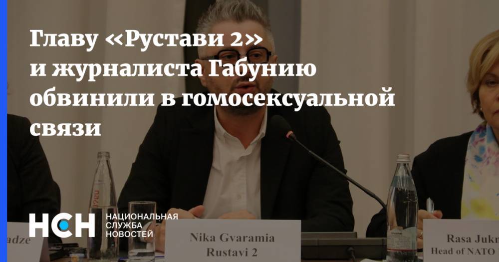 Владимир Путин - Главу «Рустави 2» и журналиста Габунию обвинили в гомосексуальной связи - nsn.fm - Россия - Украина - Тбилиси