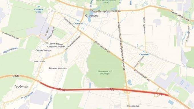 На развязке КАД с Таллинским шоссе перекроют полосу движения на пять дней - piter.tv