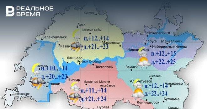 Рустам Минниханов - В Татарстане ожидают дожди с грозой и 25°С - realnoevremya.ru - респ. Татарстан - Татарстан