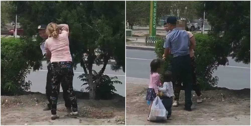 Пьяная мать устроила "бои" с полицейским за своих детей в Актау - nur.kz - Казахстан - Мангистауская обл. - Актау