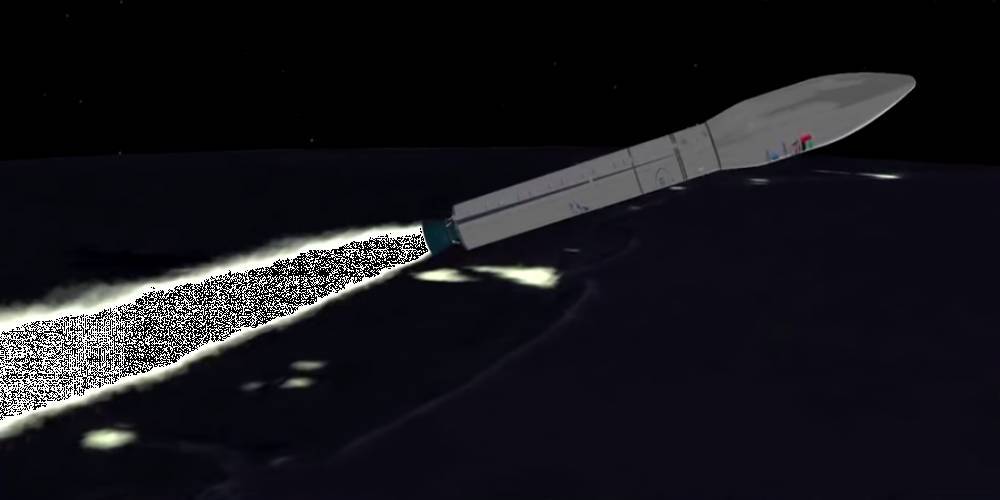 Появилось видео неудачного запуска ракеты-носителя Vega со спутником ОАЭ - ruposters.ru - Китай - Франция - Эмираты