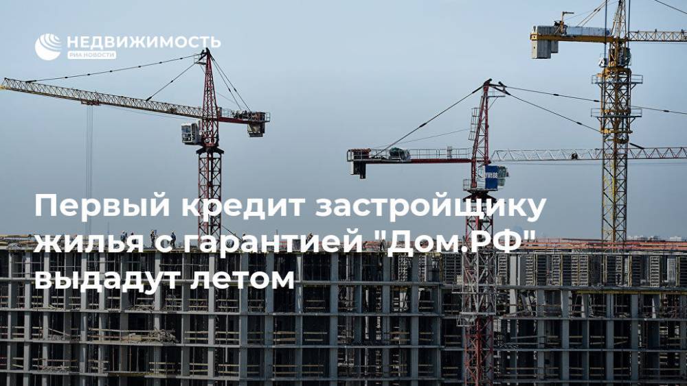 Дмитрий Медведев - Первый кредит застройщику жилья с гарантией "Дом.РФ" выдадут летом - realty.ria.ru - Москва - Россия - Московская обл. - Строительство