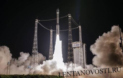 Опубликовано видео неудачного запуска ракеты-носителя Vega - lentanovosti.ru - Франция - Эмираты - Французская Гвиана