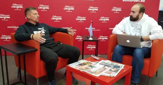 Олег Кононов - Александр Ширко – в пресс-центре «Советского спорта» - sovsport.ru