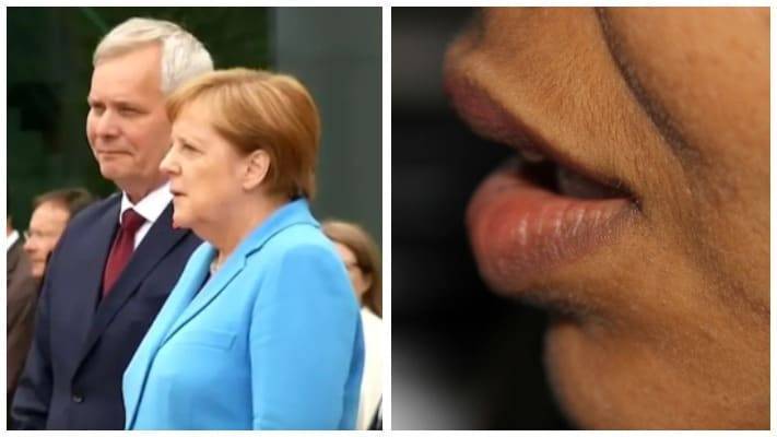 Ангела Меркель - Антти Ринн - Эксперт сумела прочесть по губам, что шептала Меркель во время приступа дрожи - nur.kz - Германия - Финляндия