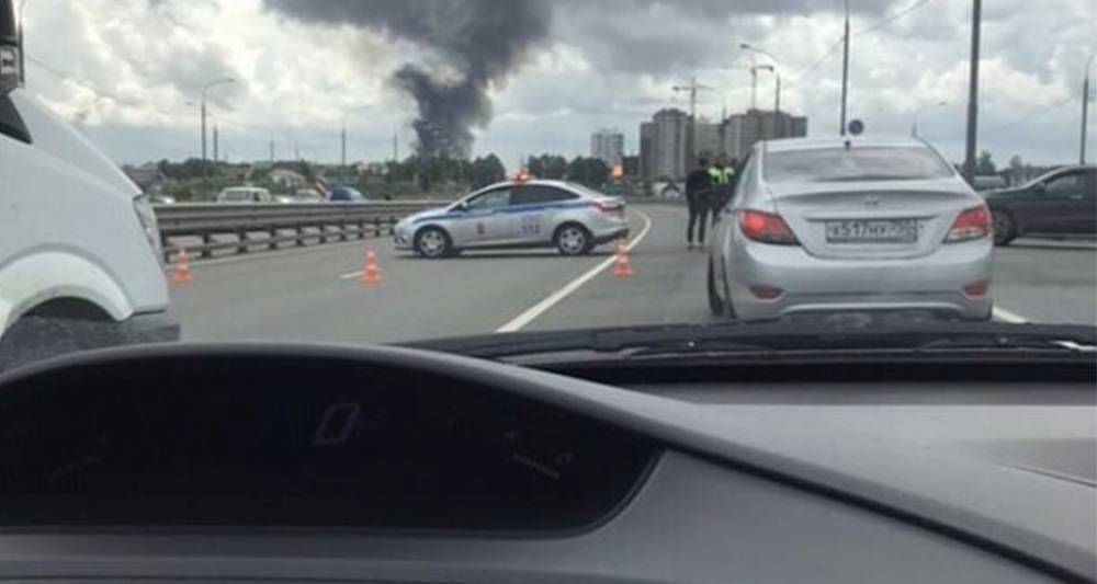 Андрей Воробьев - Участок Волковского шоссе перекрыли из-за пожара - m24.ru - Москва - Московская обл.