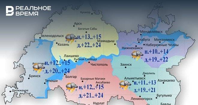 Рустам Минниханов - В Татарстане прогнозируют дожди с грозой и 25°С - realnoevremya.ru - респ. Татарстан - Татарстан