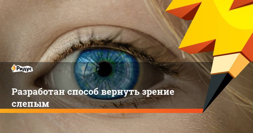 Разработан способ вернуть зрение слепым. Ридус - ridus.ru - Техас - Лос-Анджелес