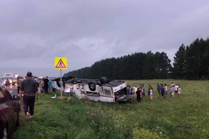 Радий Хабиров - В Башкирии опрокинулся автобус с 39 пассажирами // ПРОИСШЕСТВИЯ | новости башинформ.рф - bashinform.ru - Россия - Башкирия - респ. Татарстан - Уфа - район Архангельский