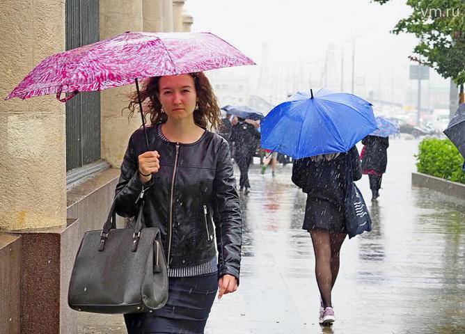 Дождливая погода ожидает москвичей в понедельник 15 июля - vm.ru - Москва