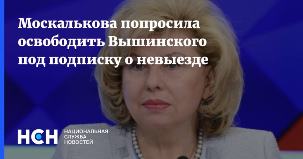 Кирилл Вышинский - Людмила Денисова - Татьяна Москалькова - Москалькова попросила освободить Вышинского под подписку о невыезде - nsn.fm - Россия - Украина - Киев