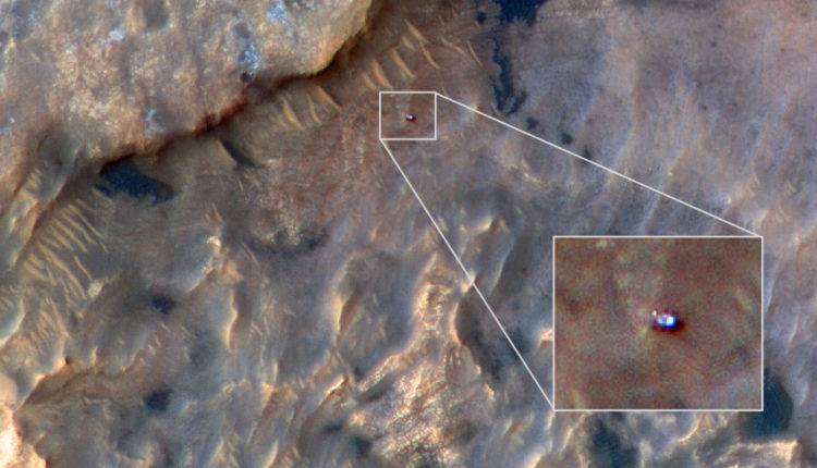 Опубликован снимок марсохода Curiosity с орбиты Марса - newtvnews.ru - США - шт. Аризона