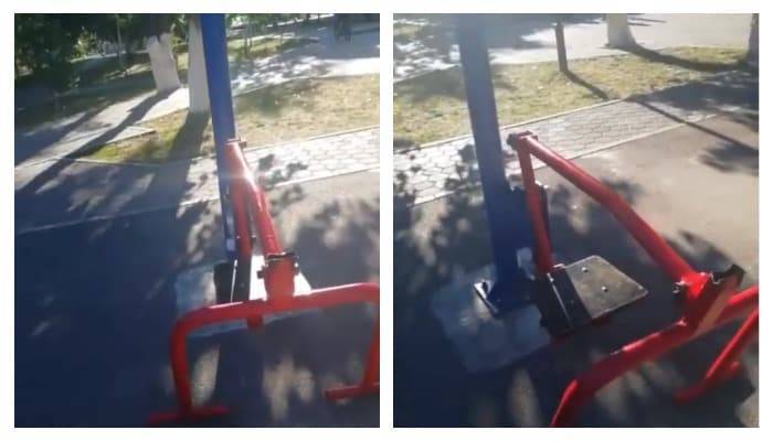 7-летнему ребенку на голову упала перекладина тренажера в парке в Кокшетау (видео) - nur.kz - Кокшетау - Акмолинская обл.